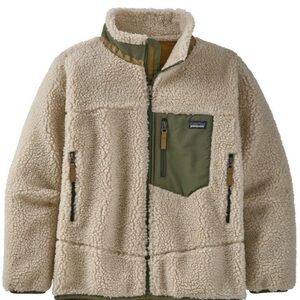 Patagonia kids retro-x fleece jacket in size small 7-8 years